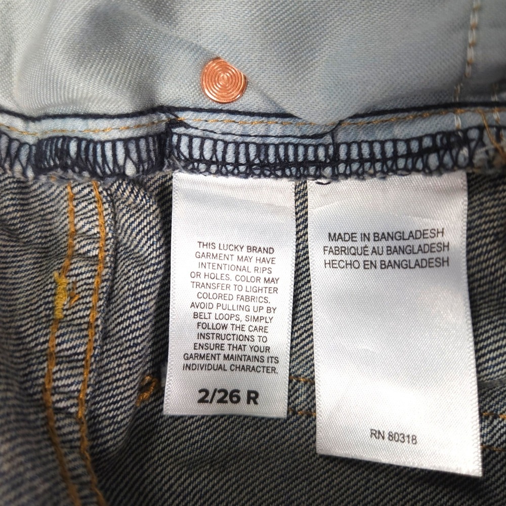 Lucky Brand Easy Rider Bootcut Jeans Medium Wash KND Stretch Denim 2/26R - Picture 8 of 11